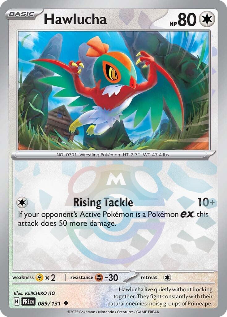Hawlucha (089/131) (Master Ball Pattern) [Scarlet & Violet: Prismatic Evolutions] | Good Games Adelaide SA