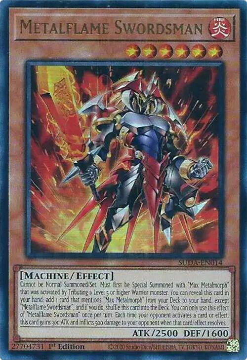 Metalflame Swordsman [SUDA-EN014] Ultra Rare | Good Games Adelaide SA