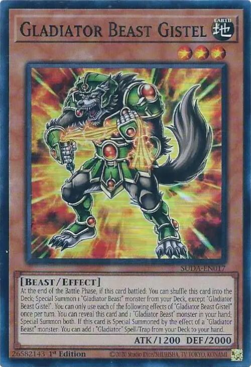 Gladiator Beast Gistel [SUDA-EN017] Super Rare | Good Games Adelaide SA