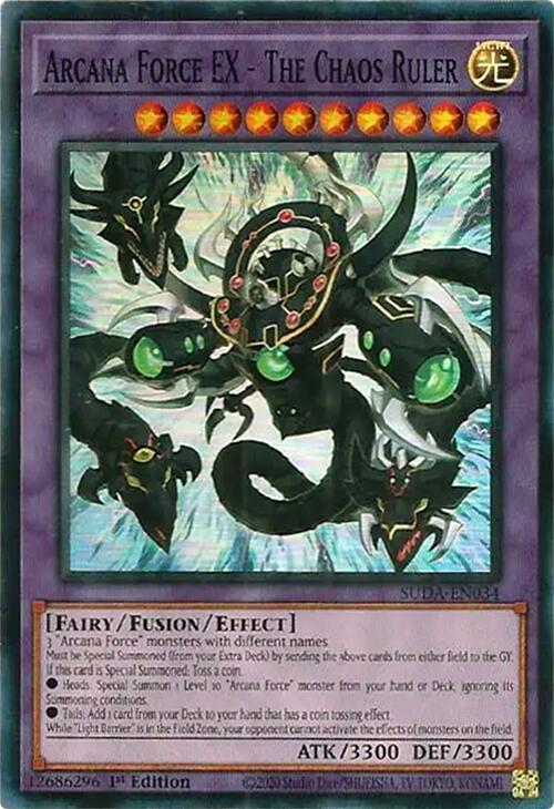 Arcana Force EX - The Chaos Ruler [SUDA-EN034] Super Rare | Good Games Adelaide SA