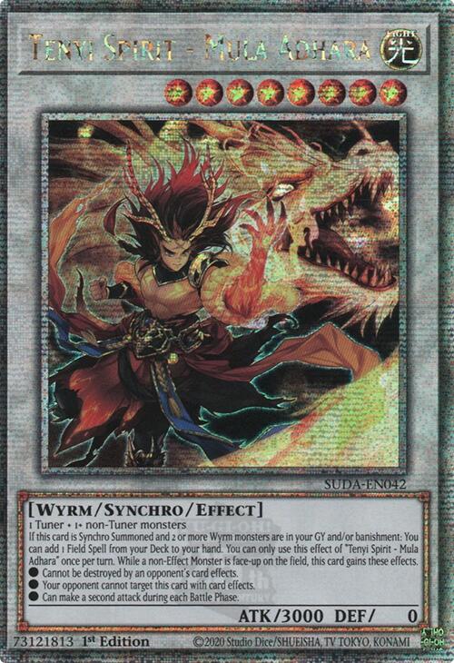 Tenyi Spirit - Mula Adhara (Quarter Century Secret Rare) [SUDA-EN042] Quarter Century Secret Rare | Good Games Adelaide SA