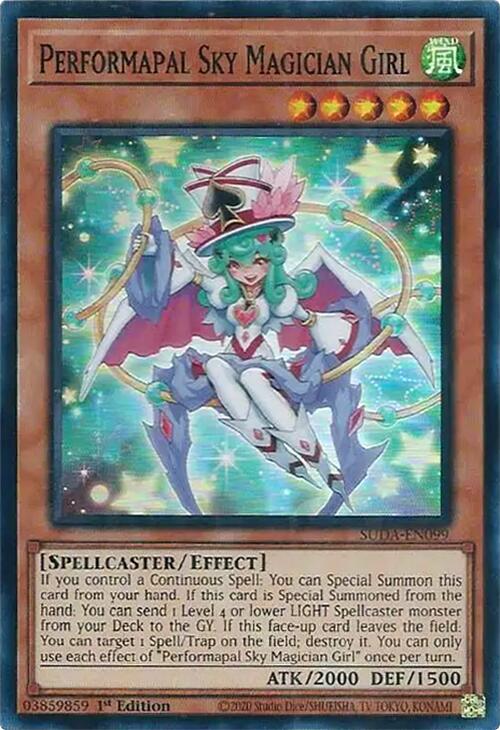 Performapal Sky Magician Girl [SUDA-EN099] Super Rare | Good Games Adelaide SA