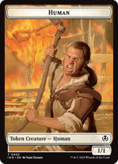 Spirit // Human (0002) Double-Sided Token [Innistrad Remastered Tokens] | Good Games Adelaide SA
