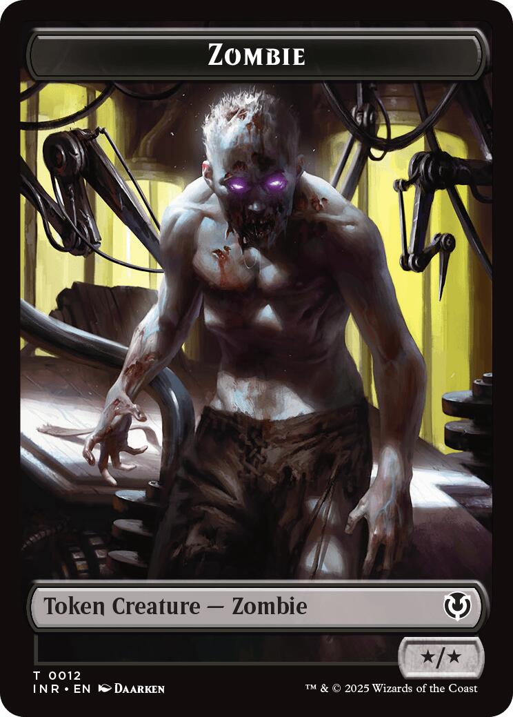Zombie (0011) // Zombie (0012) Double-Sided Token [Innistrad Remastered Tokens] | Good Games Adelaide SA
