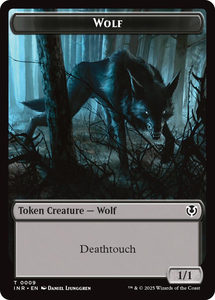 Wolf (0009) // Wolf (0018) Double-Sided Token [Innistrad Remastered Tokens] | Good Games Adelaide SA