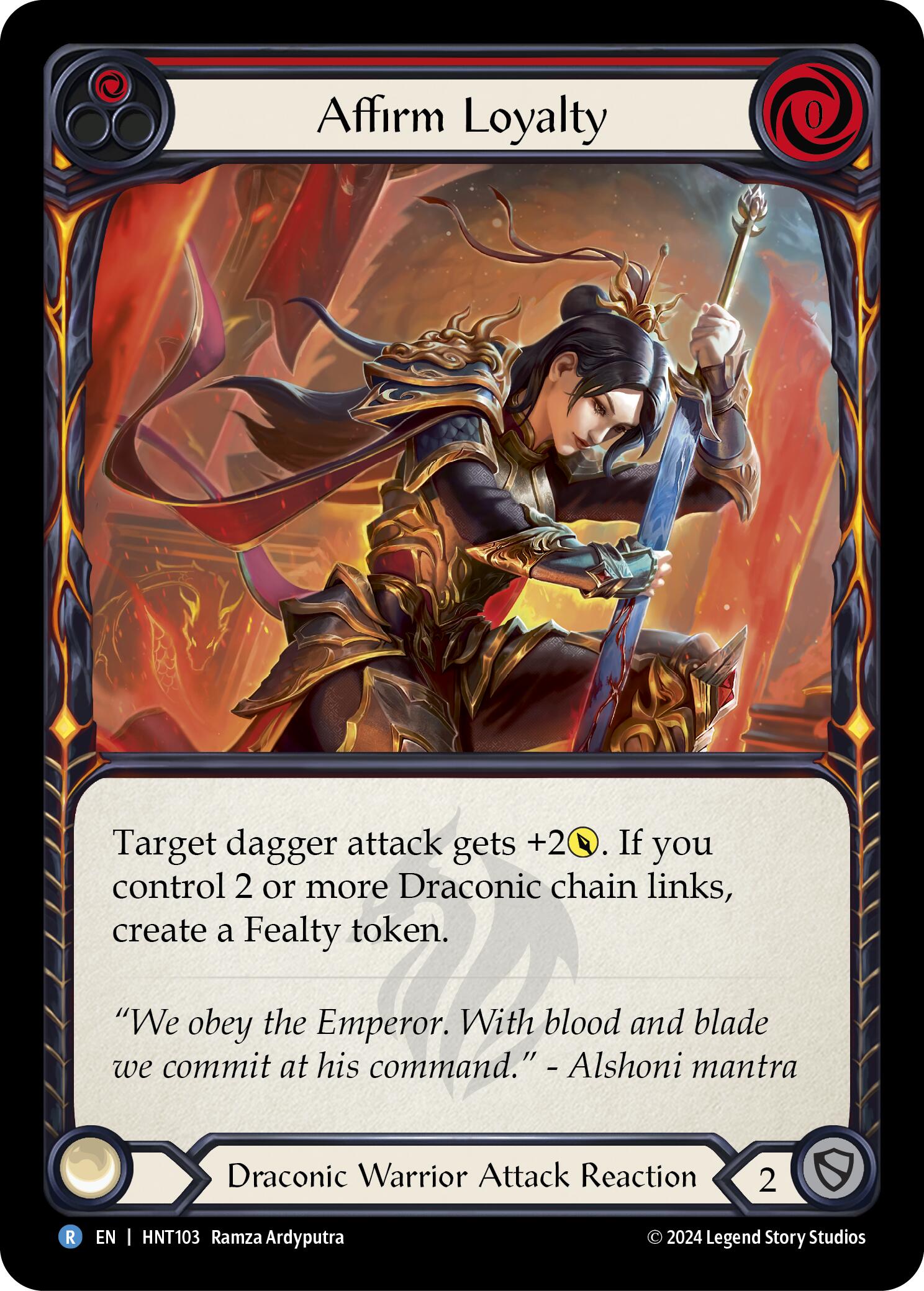 Affirm Loyalty (Red) [HNT103] (The Hunted) | Good Games Adelaide SA