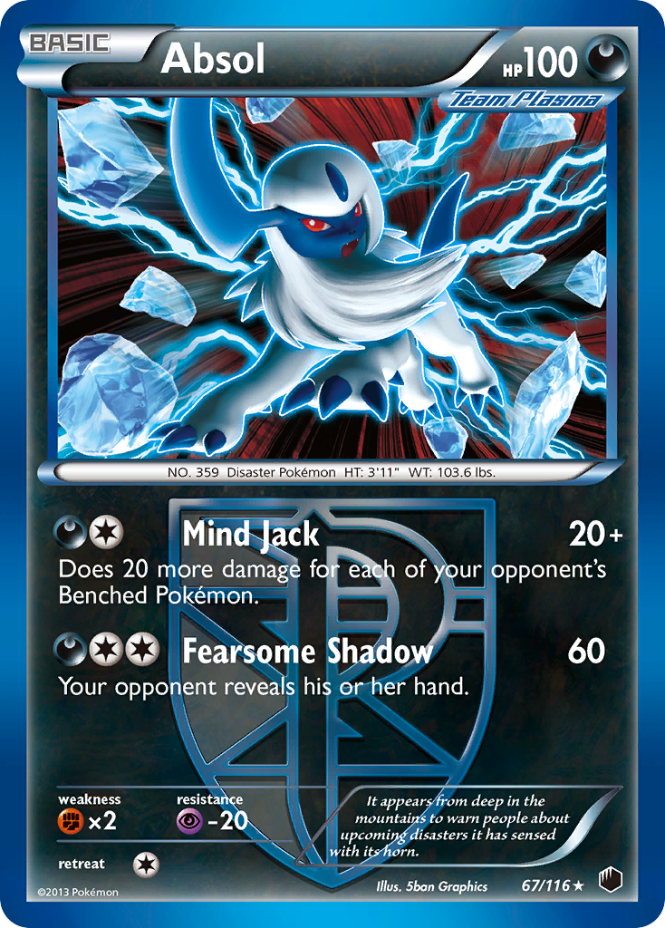 Absol (67/116) [Black & White: Plasma Freeze] | Good Games Adelaide SA
