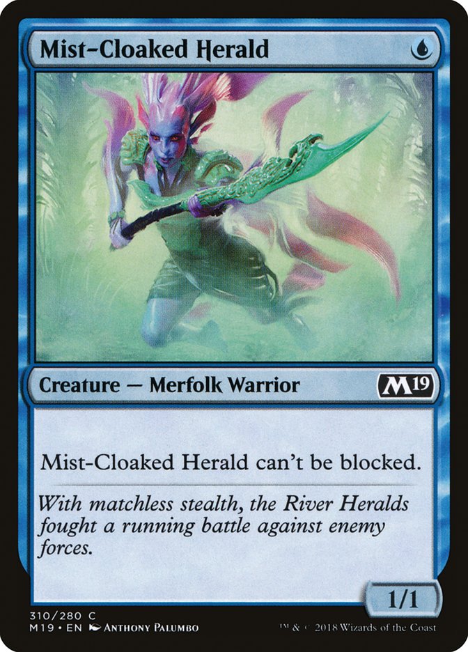 Mist-Cloaked Herald [Core Set 2019] | Good Games Adelaide SA