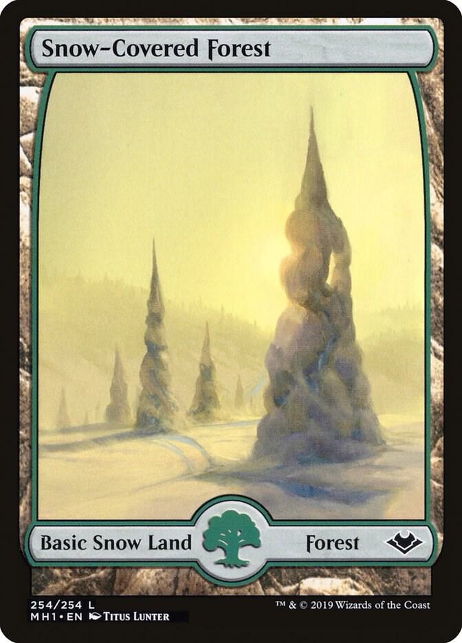 Snow-Covered Forest 254 (Modern Horizons)  | Good Games Adelaide SA