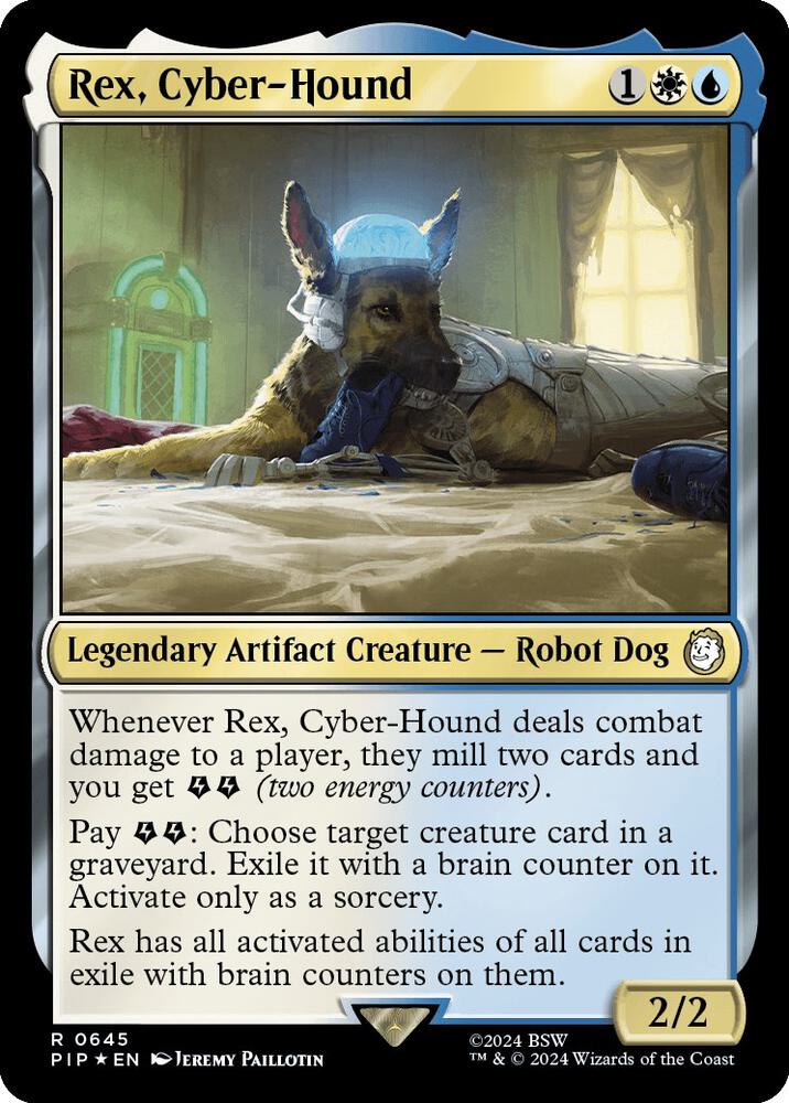 Rex, Cyber-Hound 645 (Universes Beyond: Fallout)  - Foil | Good Games Adelaide SA
