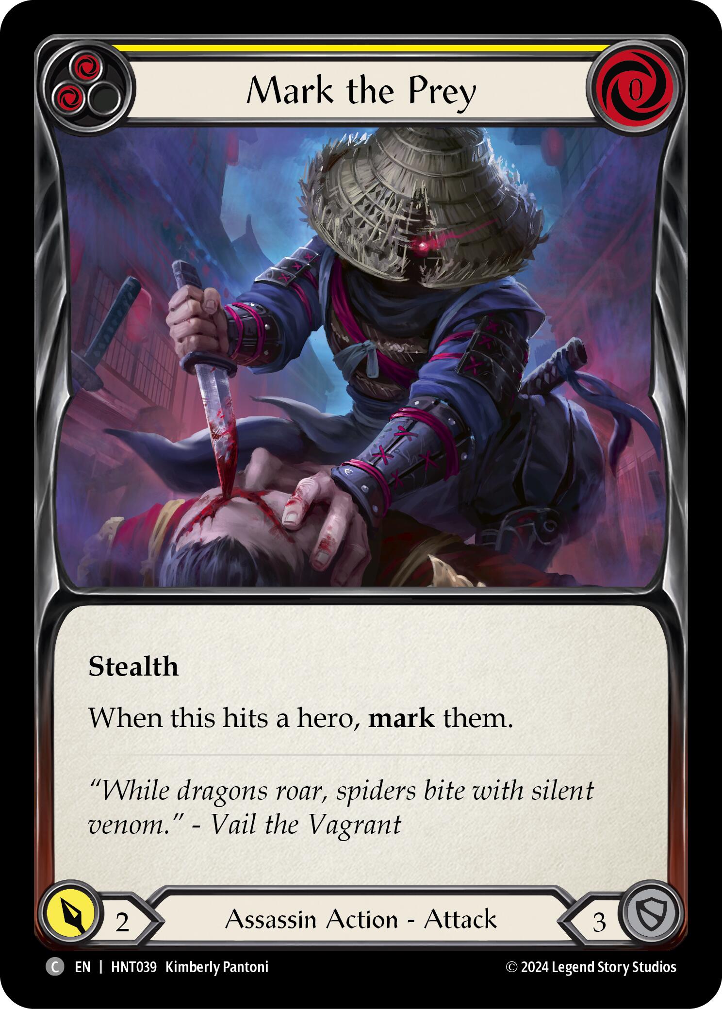 Mark the Prey (Yellow) [HNT039] (The Hunted)  Rainbow Foil | Good Games Adelaide SA