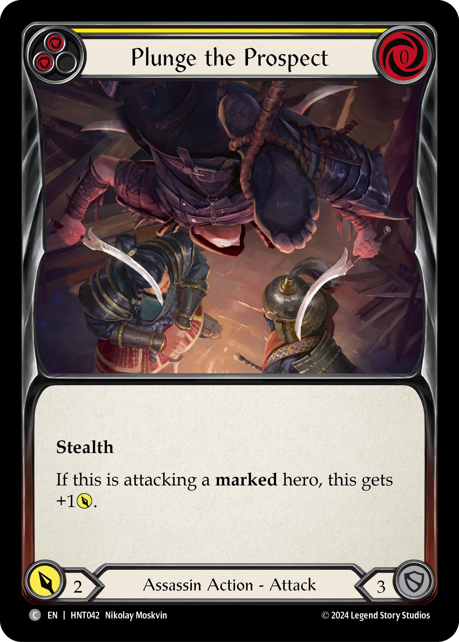 Plunge the Prospect (Yellow) [HNT042] (The Hunted) | Good Games Adelaide SA