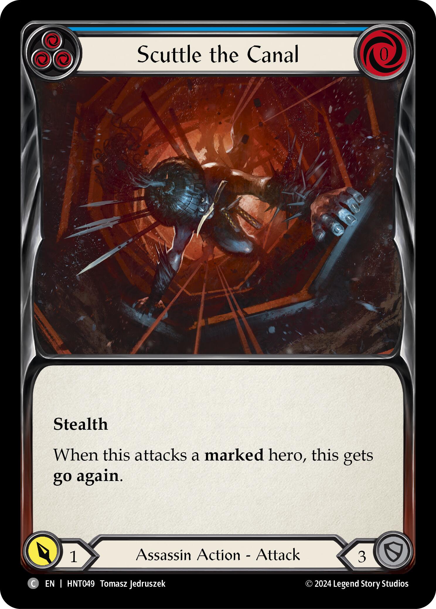 Scuttle the Canal (Blue) [HNT049] (The Hunted)  Rainbow Foil | Good Games Adelaide SA