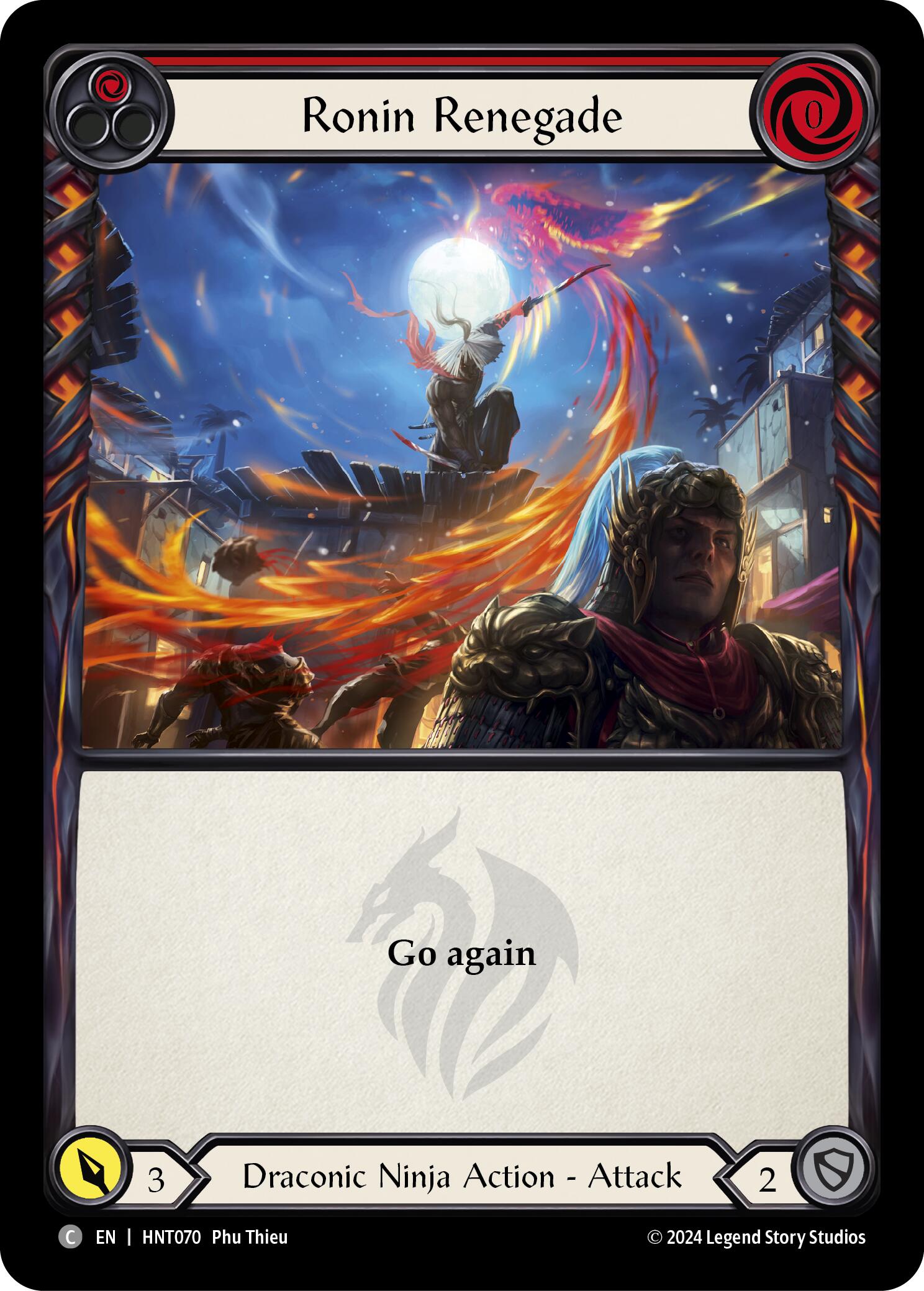 Ronin Renegade (Red) [HNT070] (The Hunted)  Rainbow Foil | Good Games Adelaide SA