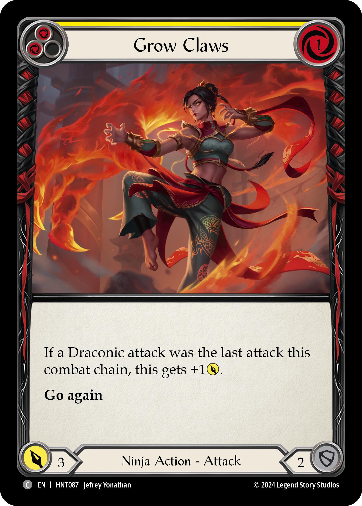 Grow Claws (Yellow) [HNT087] (The Hunted) | Good Games Adelaide SA