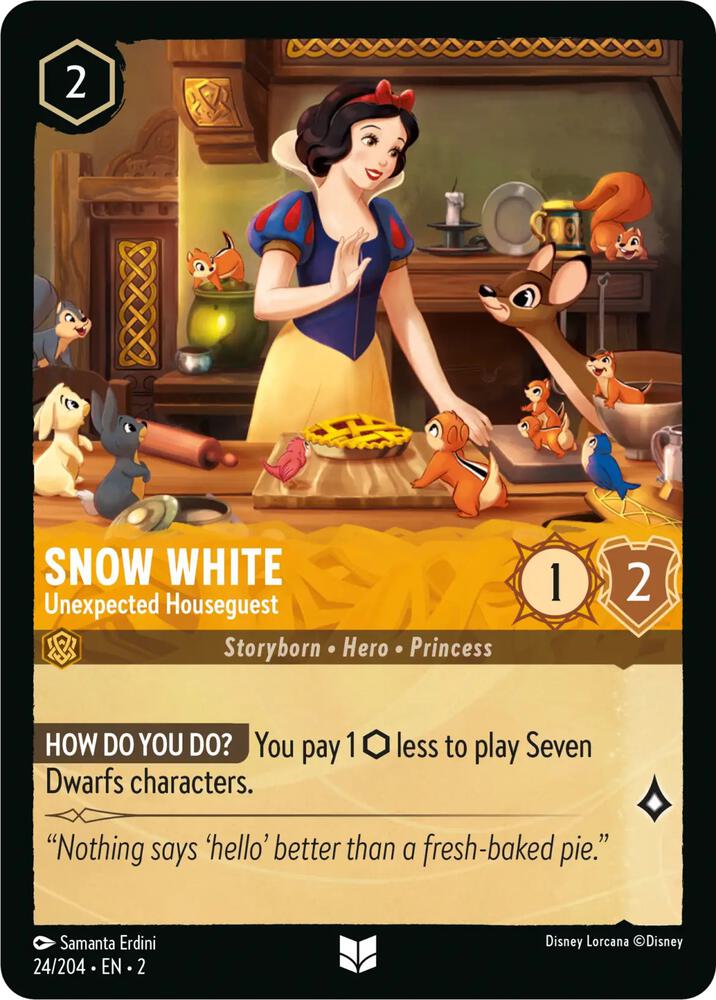 Snow White Unexpected Houseguest 24/204 (Rise of the Floodborn)  - Cold Foil | Good Games Adelaide SA