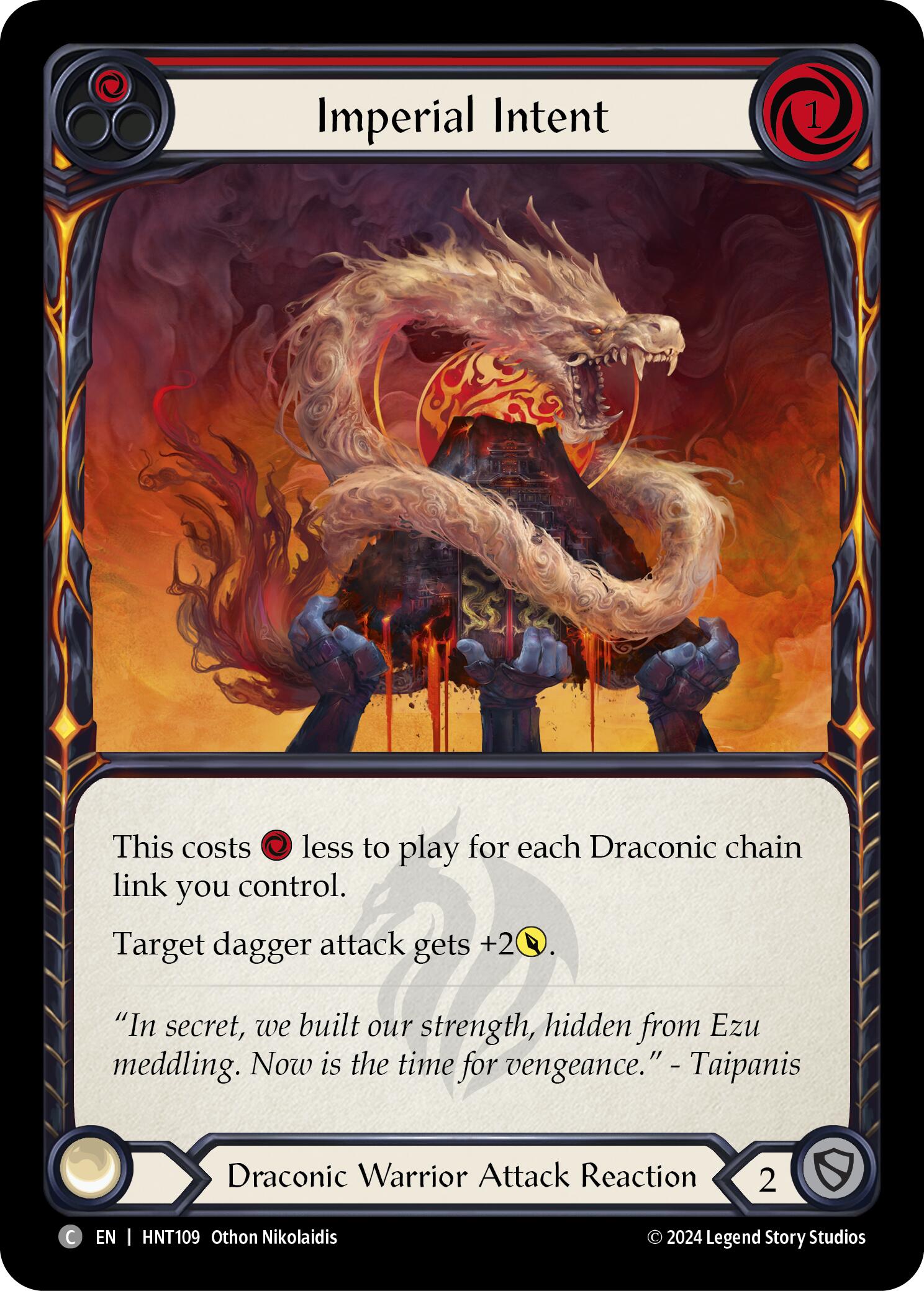 Imperial Intent (Red) [HNT109] (The Hunted)  Rainbow Foil | Good Games Adelaide SA