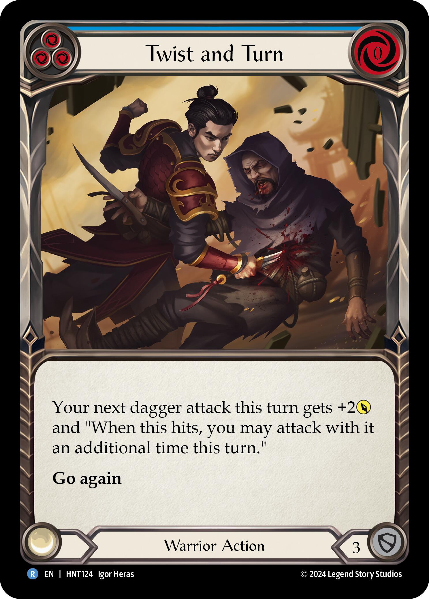 Twist and Turn (Blue) [HNT124] (The Hunted)  Rainbow Foil | Good Games Adelaide SA