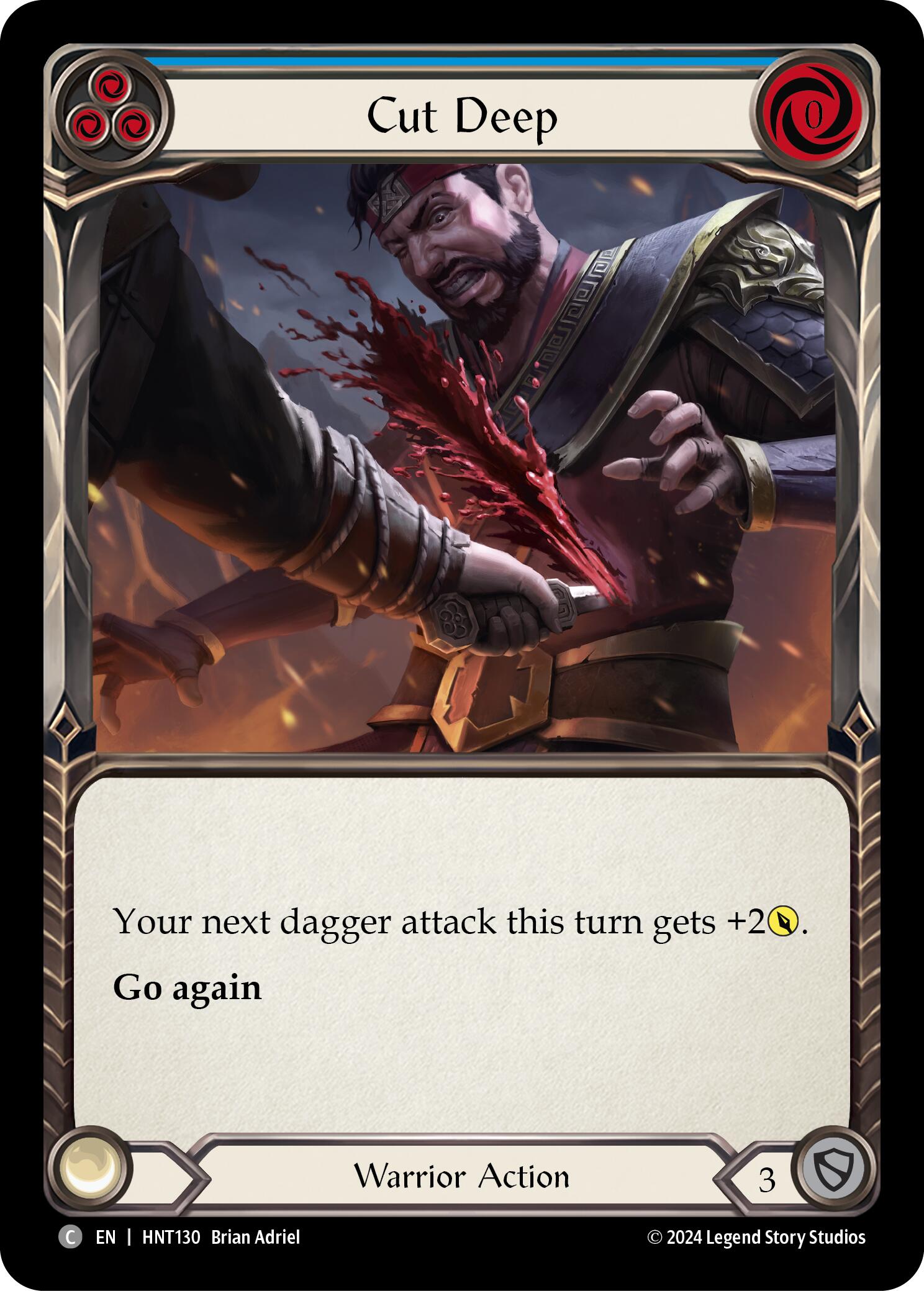 Cut Deep (Blue) [HNT130] (The Hunted)  Rainbow Foil | Good Games Adelaide SA