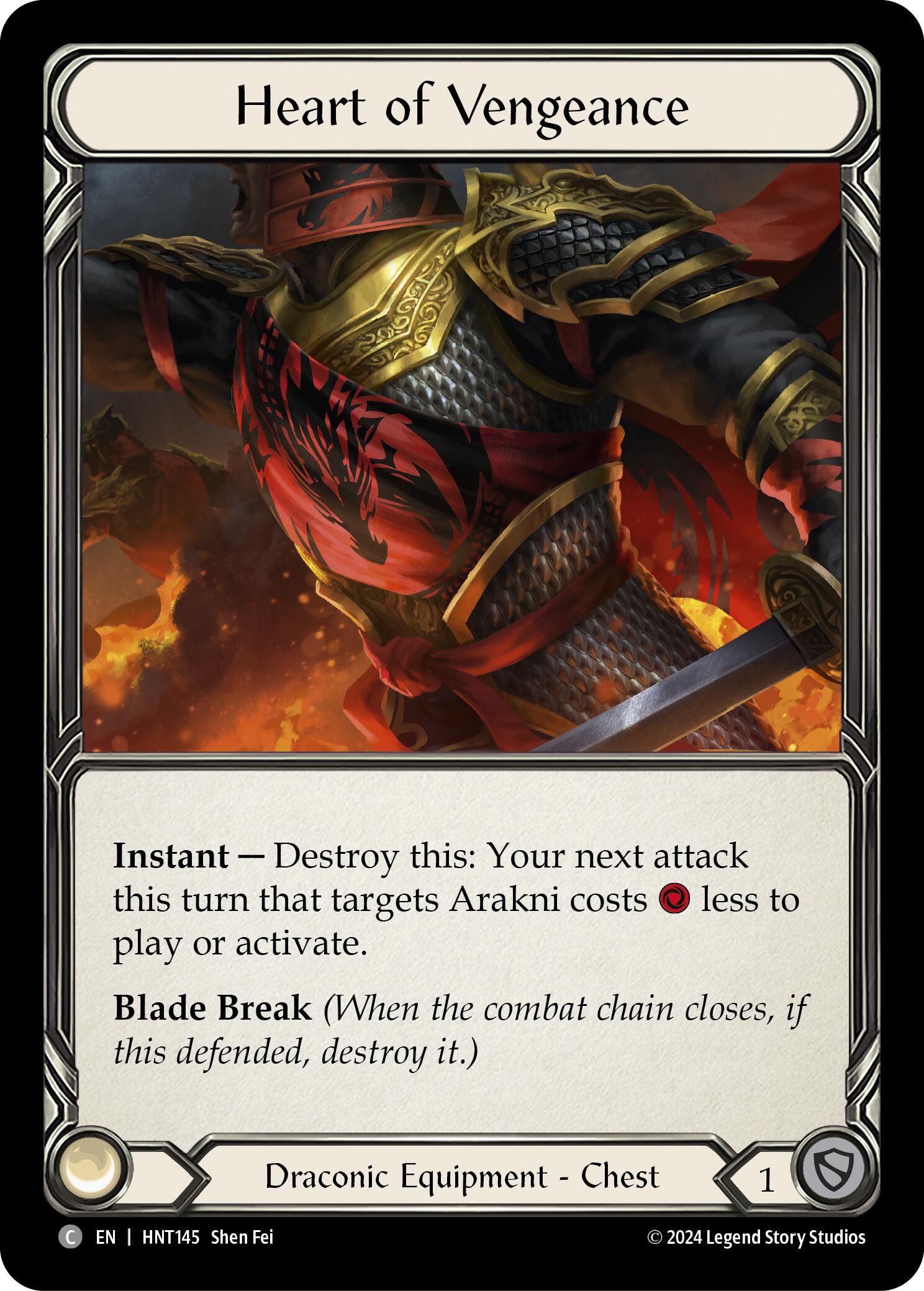 Heart of Vengeance [HNT145] (The Hunted)  Cold Foil | Good Games Adelaide SA
