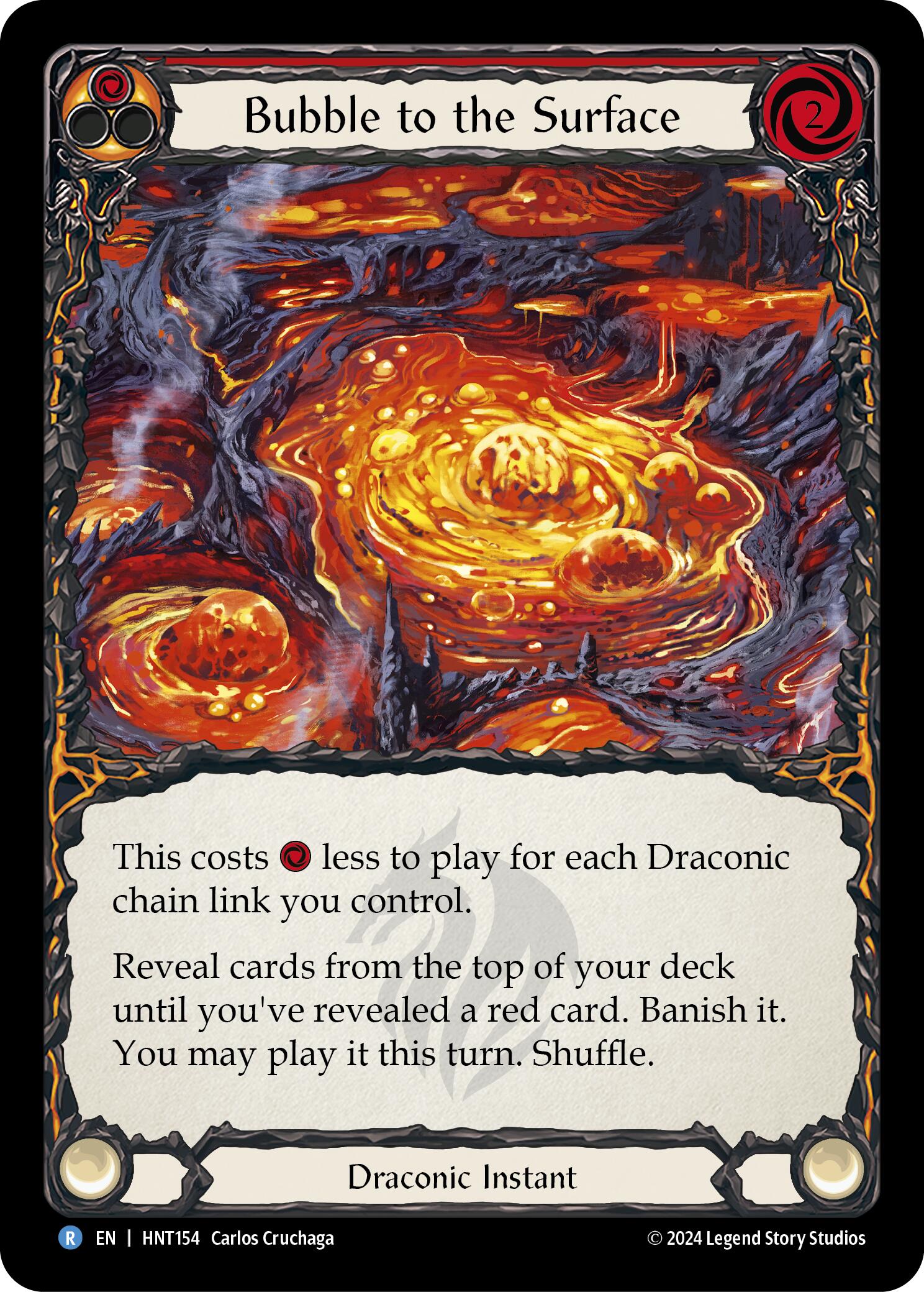 Bubble to the Surface (Red) [HNT154] (The Hunted)  Rainbow Foil | Good Games Adelaide SA