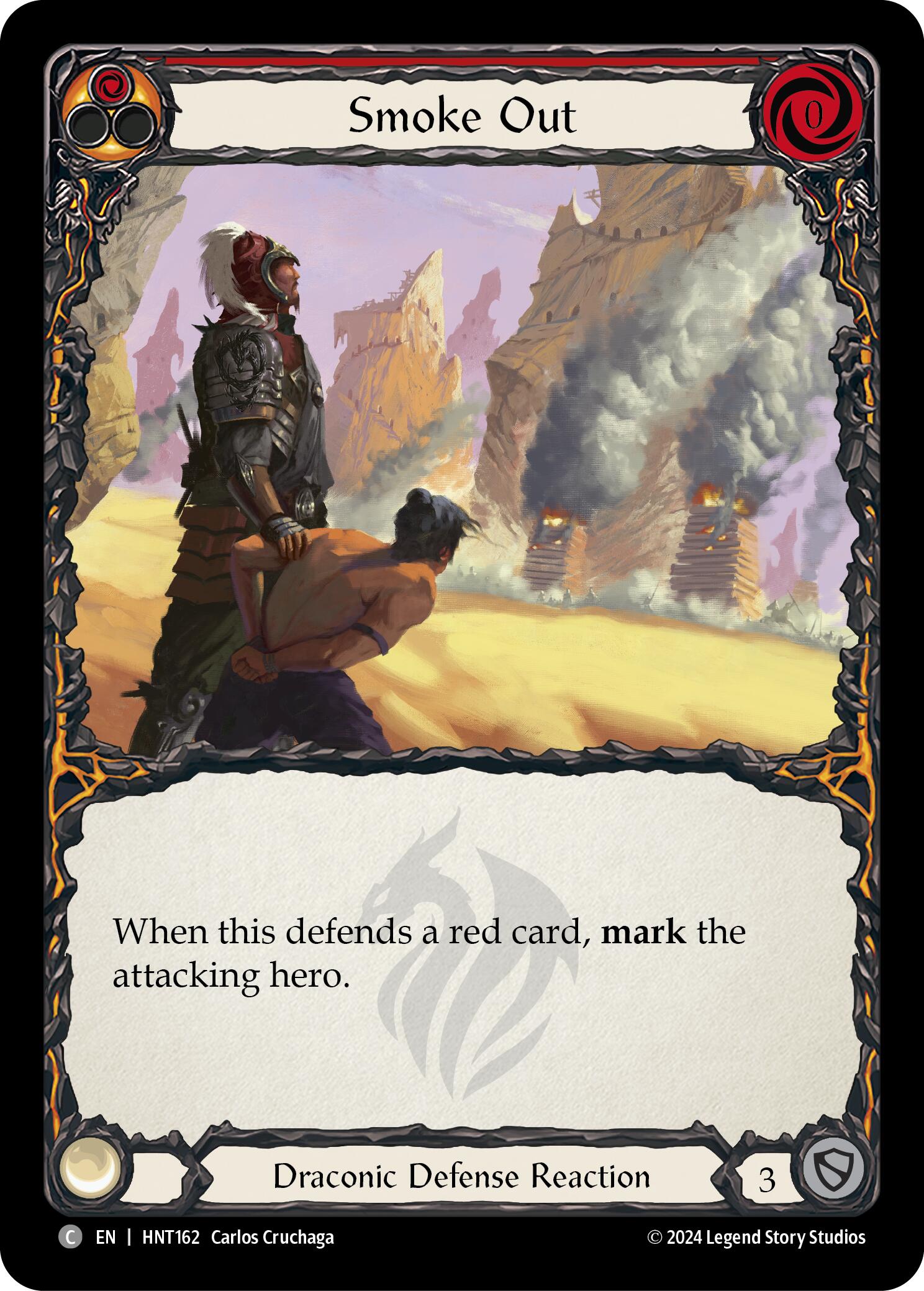 Smoke Out (Red) [HNT162] (The Hunted)  Rainbow Foil | Good Games Adelaide SA