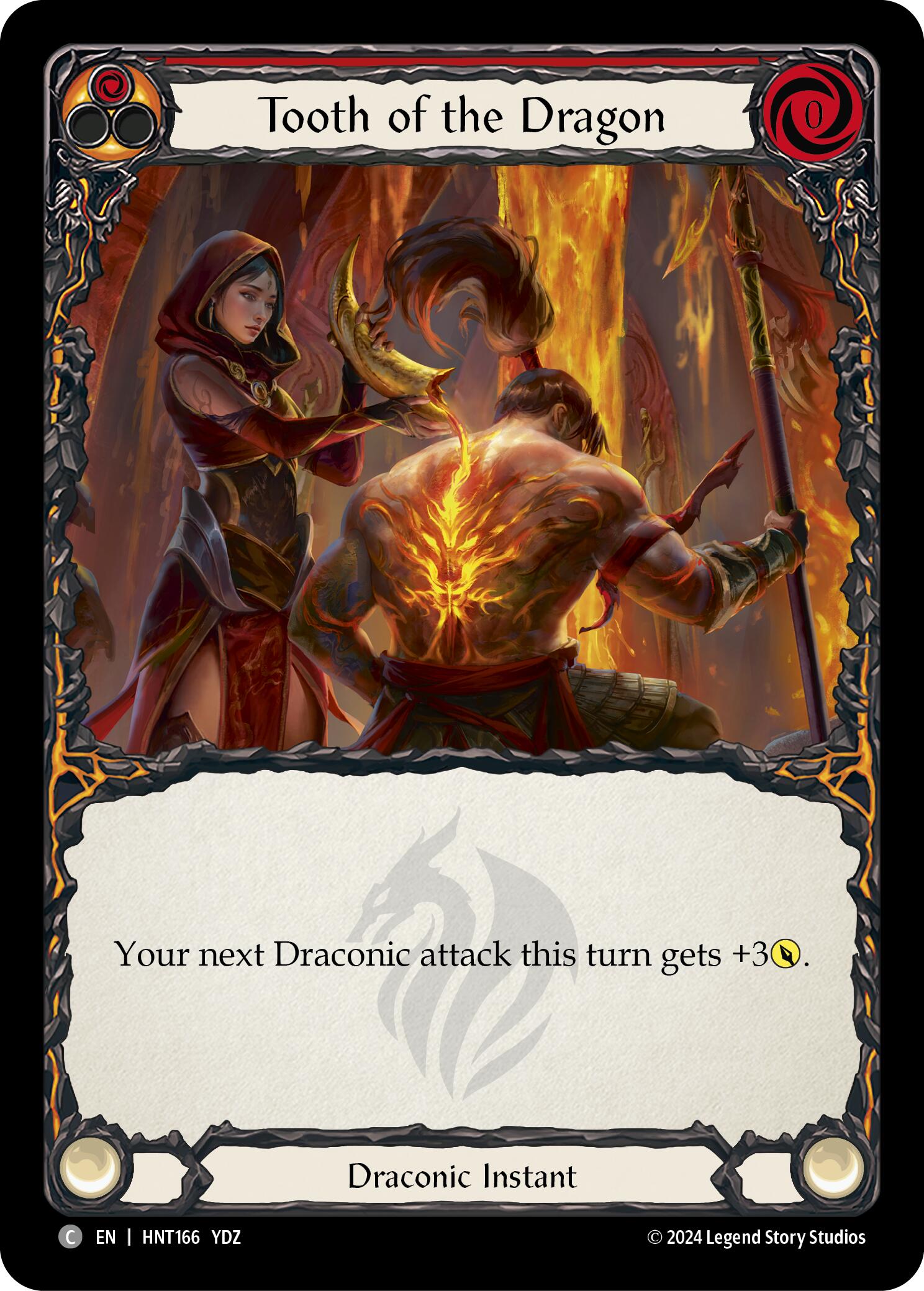 Tooth of the Dragon (Red) [HNT166] (The Hunted)  Rainbow Foil | Good Games Adelaide SA