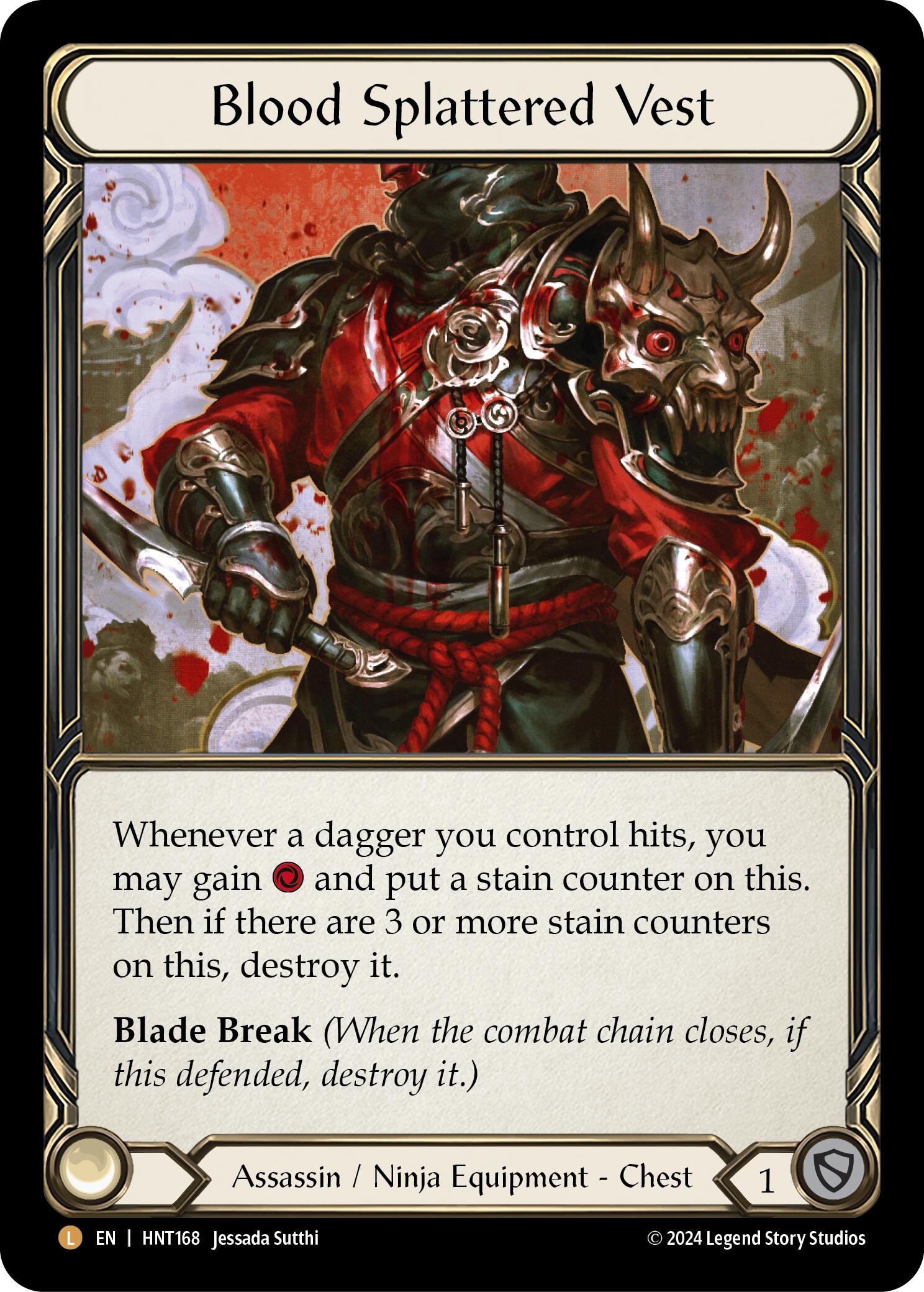 Blood Splattered Vest [HNT168] (The Hunted)  Rainbow Foil | Good Games Adelaide SA