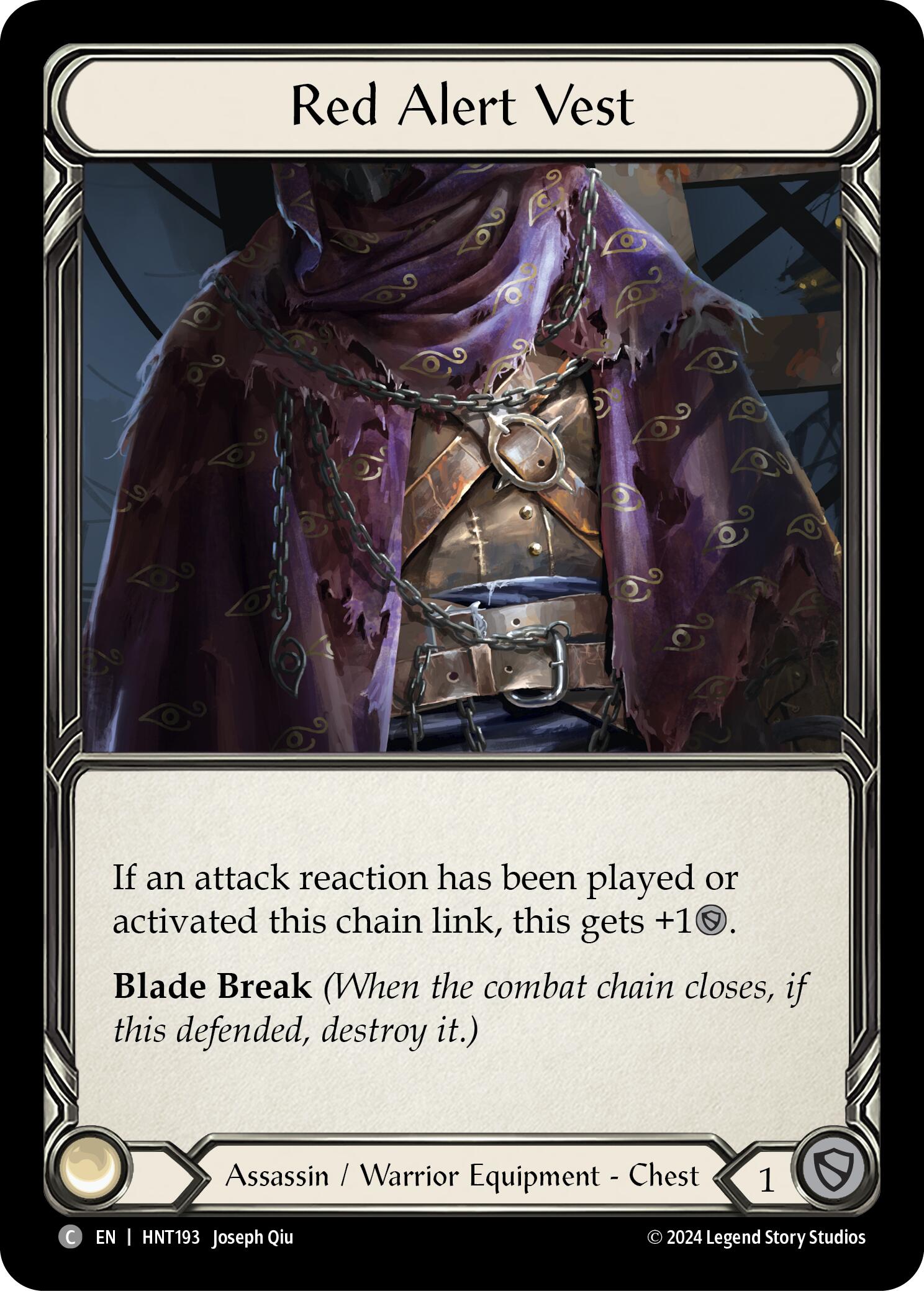 Red Alert Vest [HNT193] (The Hunted)  Cold Foil | Good Games Adelaide SA