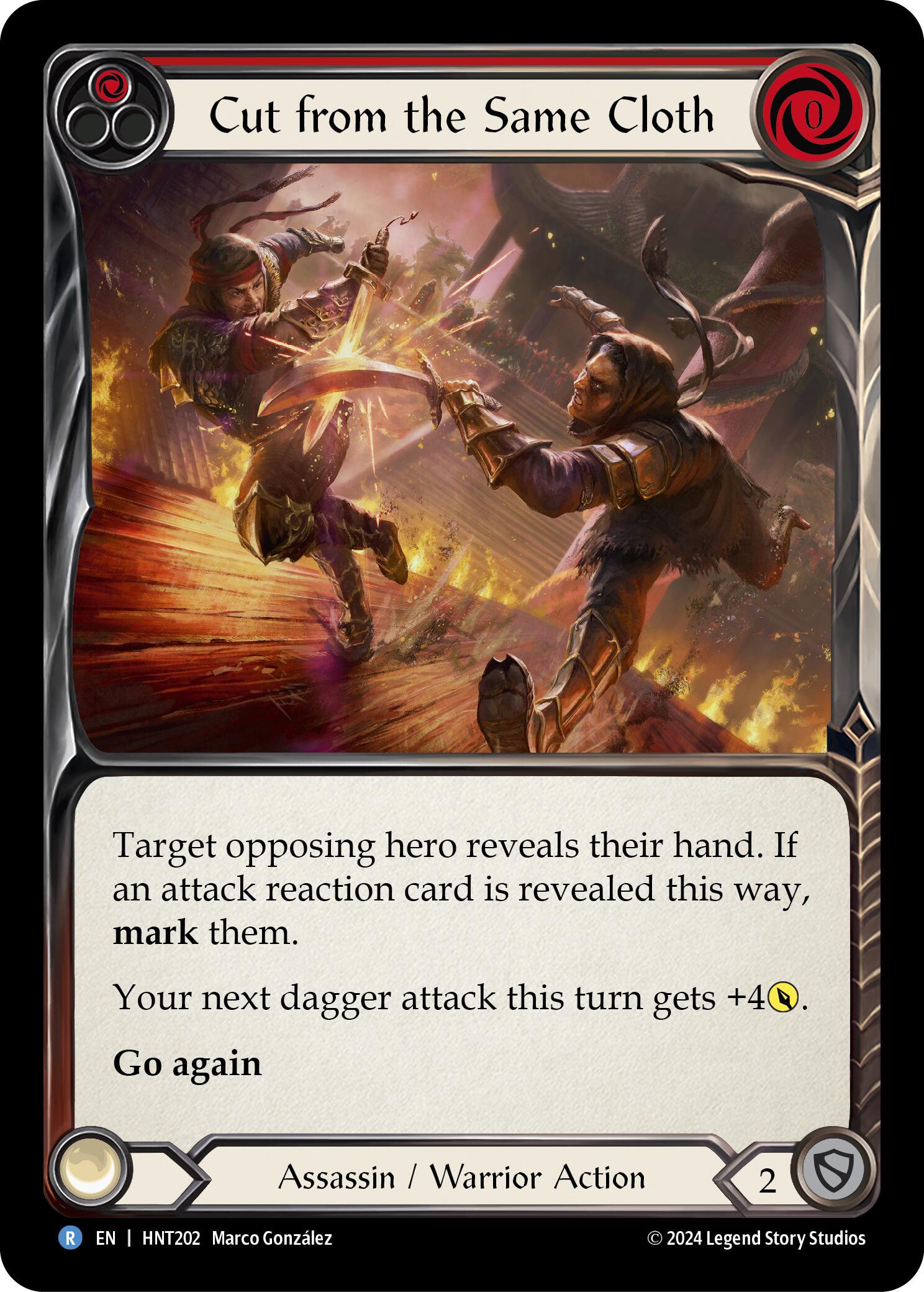 Cut from the Same Cloth (Red) [HNT202] (The Hunted)  Rainbow Foil | Good Games Adelaide SA