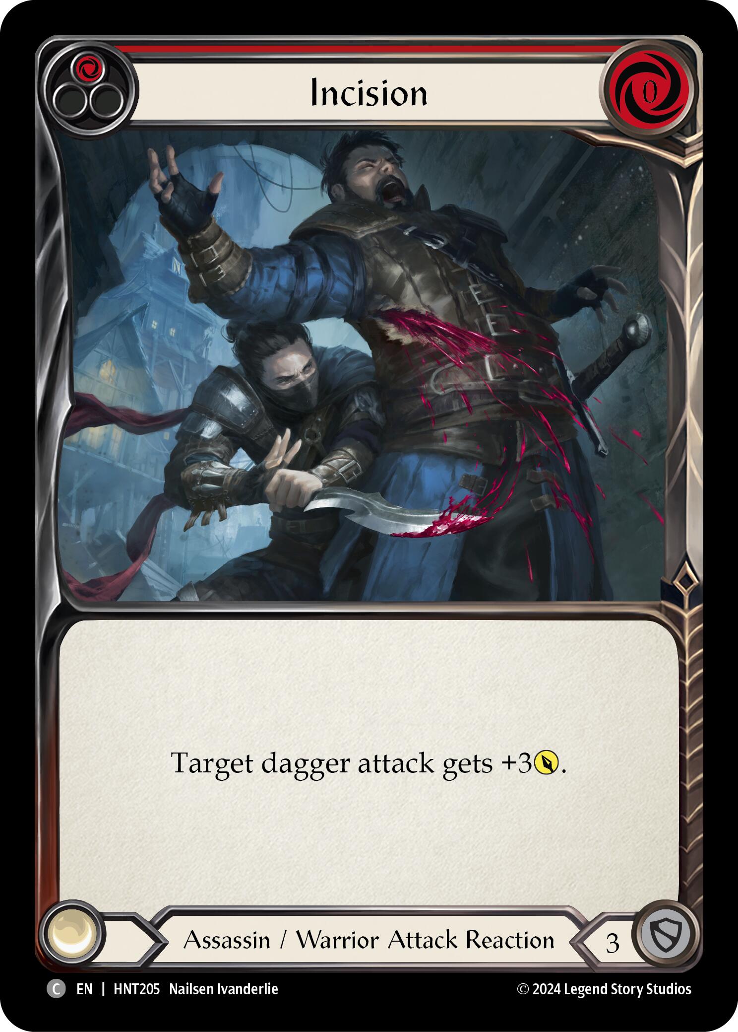 Incision (Red) [HNT205] (The Hunted)  Rainbow Foil | Good Games Adelaide SA