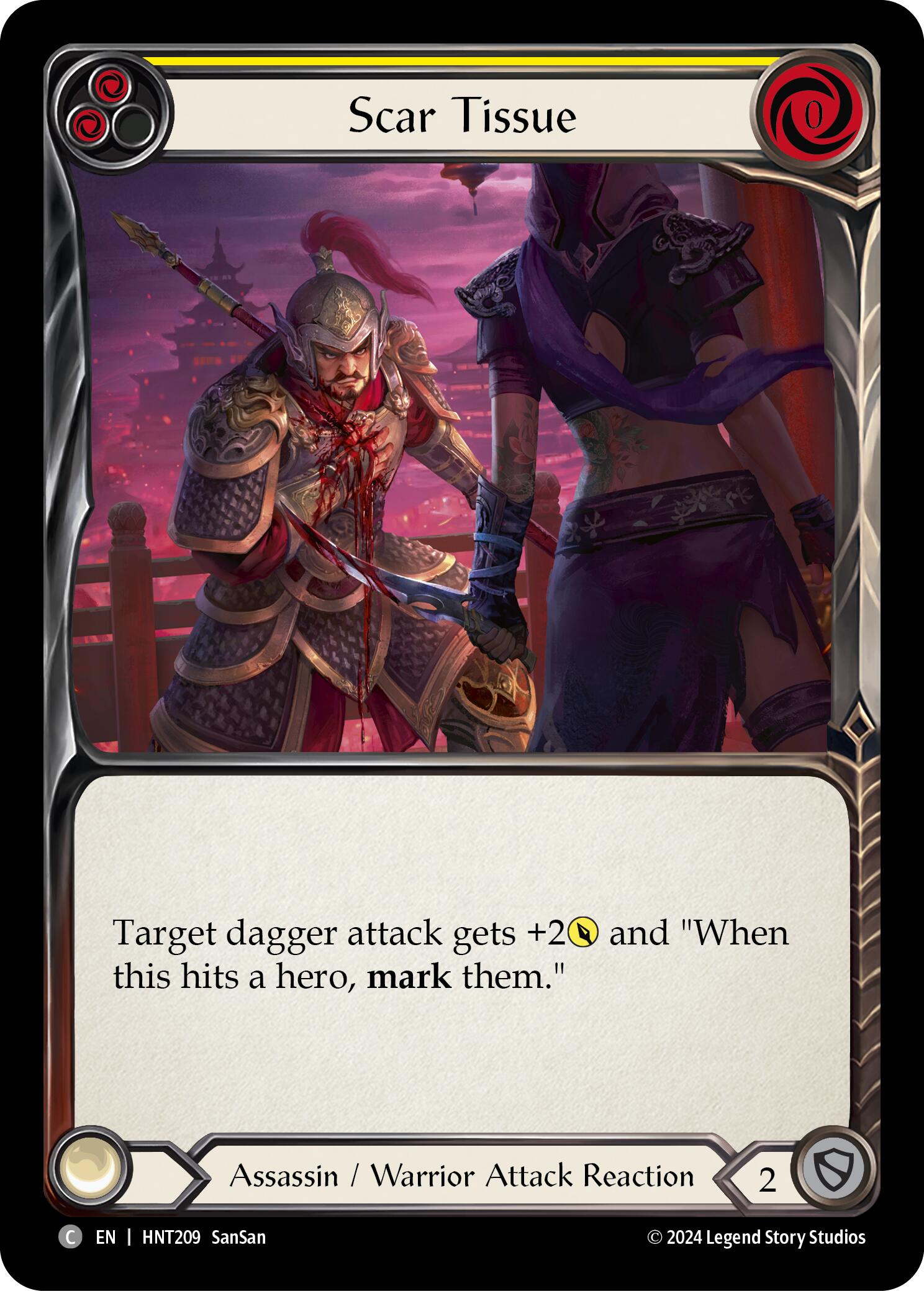 Scar Tissue (Yellow) [HNT209] (The Hunted)  Rainbow Foil | Good Games Adelaide SA