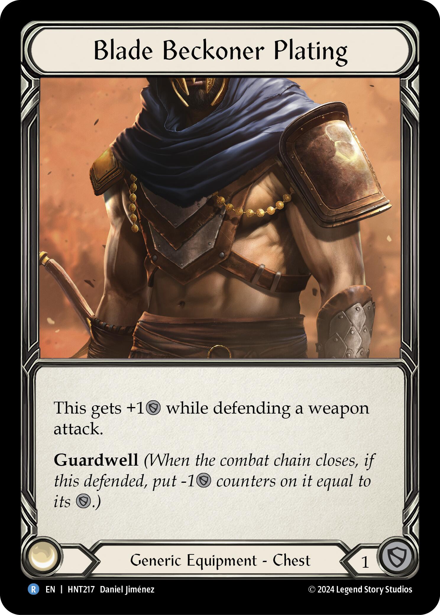 Blade Beckoner Plating [HNT217] (The Hunted)  Cold Foil | Good Games Adelaide SA
