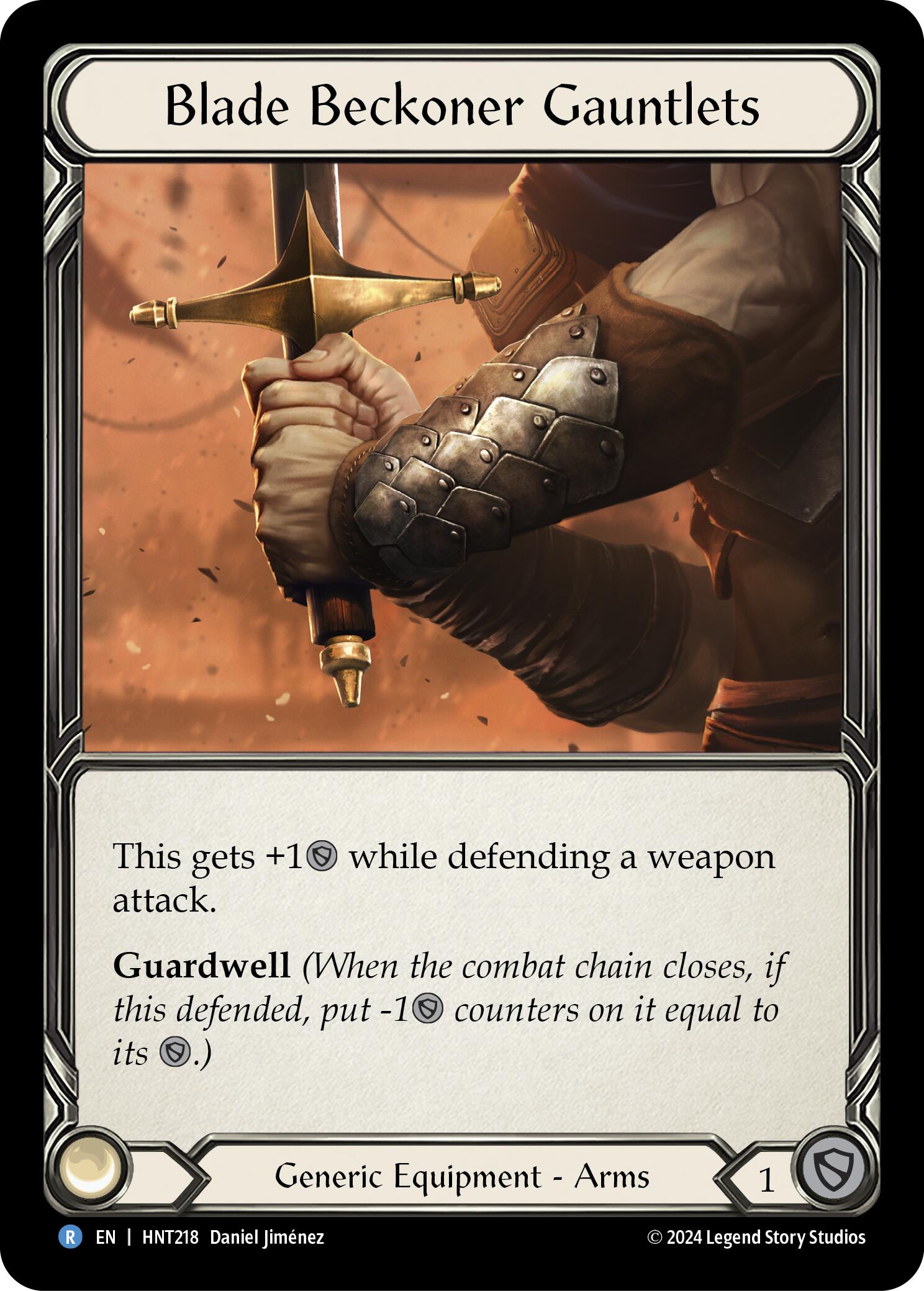 Blade Beckoner Gauntlets [HNT218] (The Hunted)  Cold Foil | Good Games Adelaide SA