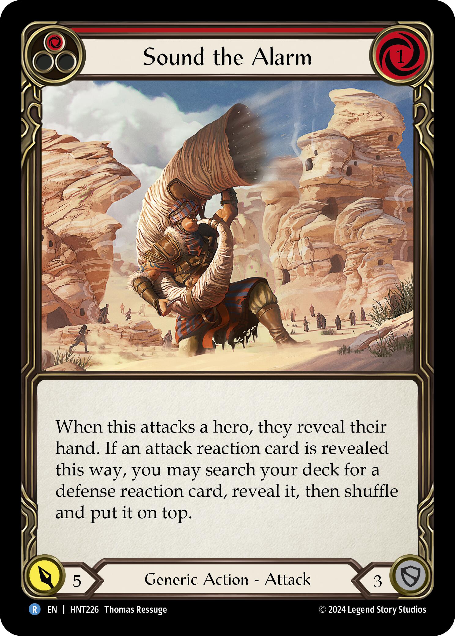 Sound the Alarm (Red) [HNT226] (The Hunted)  Rainbow Foil | Good Games Adelaide SA