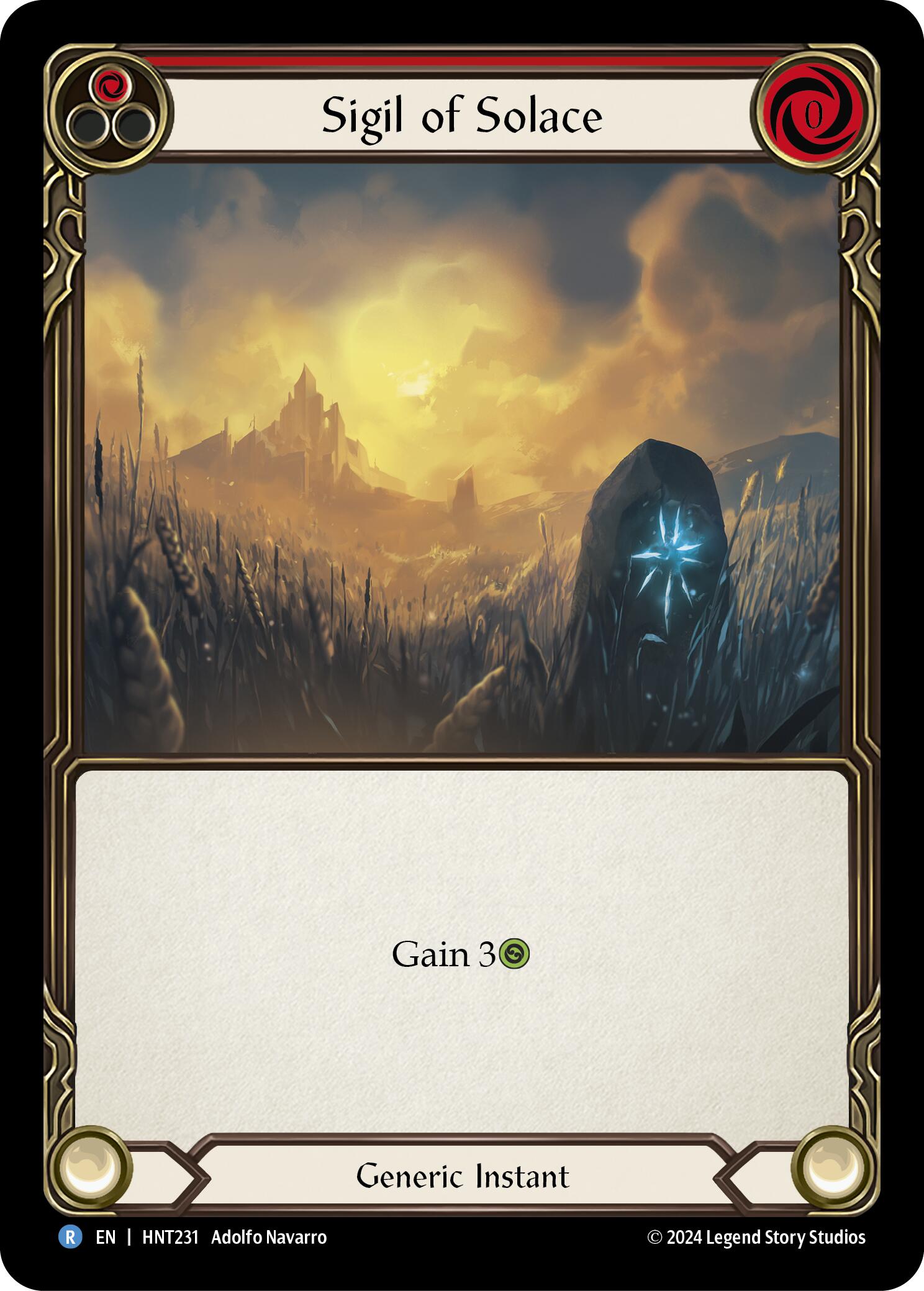 Sigil of Solace (Red) [HNT231] (The Hunted) | Good Games Adelaide SA