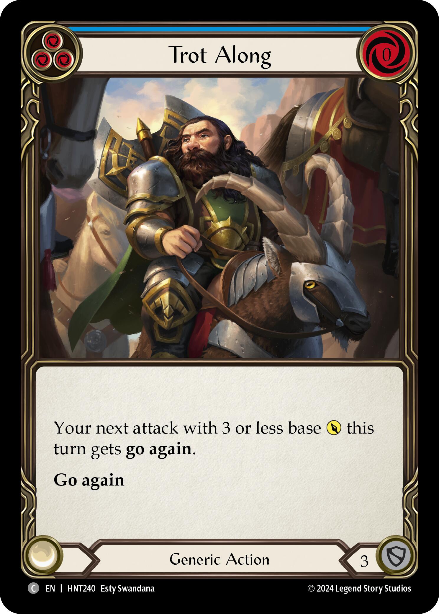 Trot Along (Blue) [HNT240] (The Hunted)  Rainbow Foil | Good Games Adelaide SA