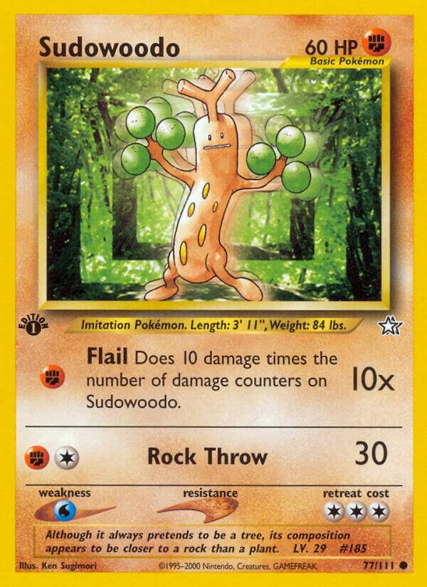 Sudowoodo 077/111 (Neo Genesis)  - 1st Edition | Good Games Adelaide SA