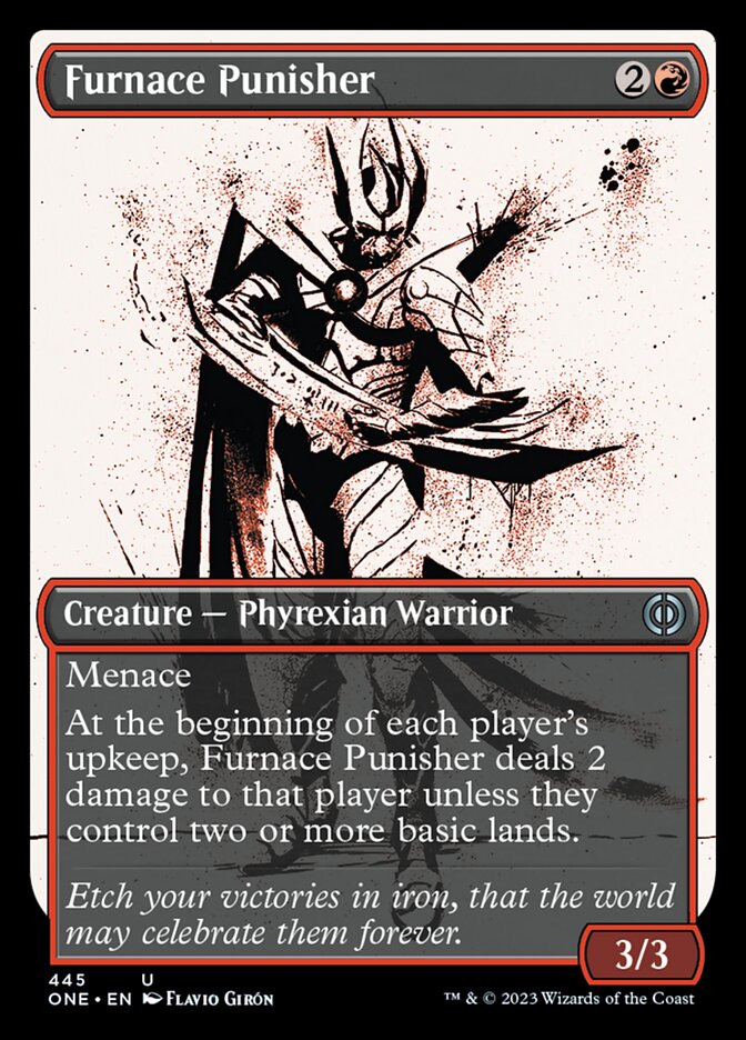 Furnace Punisher (Showcase Ichor Step-and-Compleat Foil) [Phyrexia: All Will Be One] | Good Games Adelaide SA