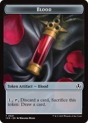 Blood // Vampire (0007) Double-Sided Token [Innistrad Remastered Tokens] | Good Games Adelaide SA