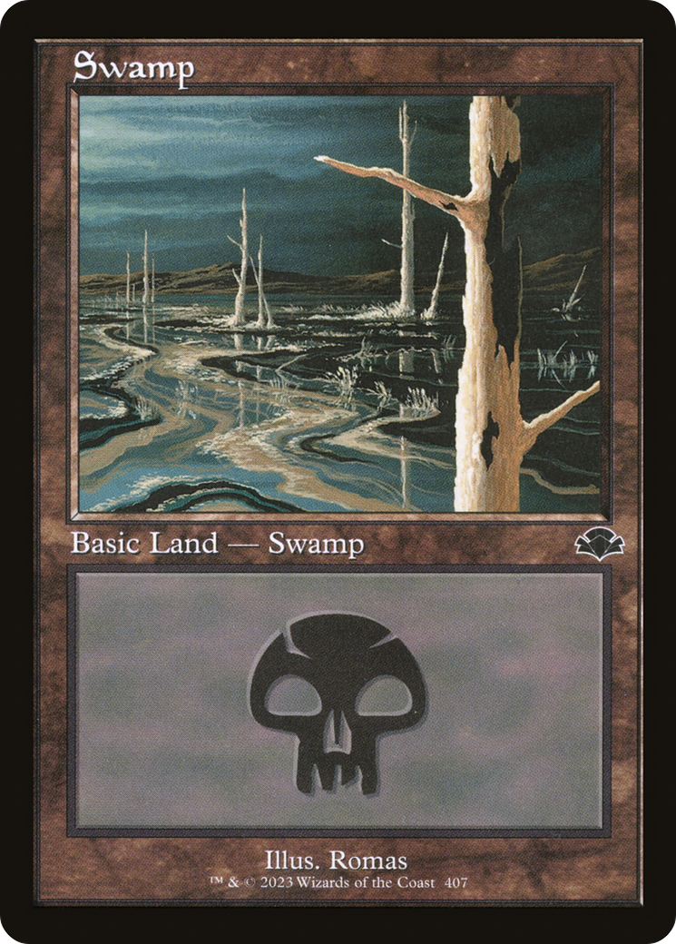 Swamp (407) (Retro) [Dominaria Remastered] | Good Games Adelaide SA