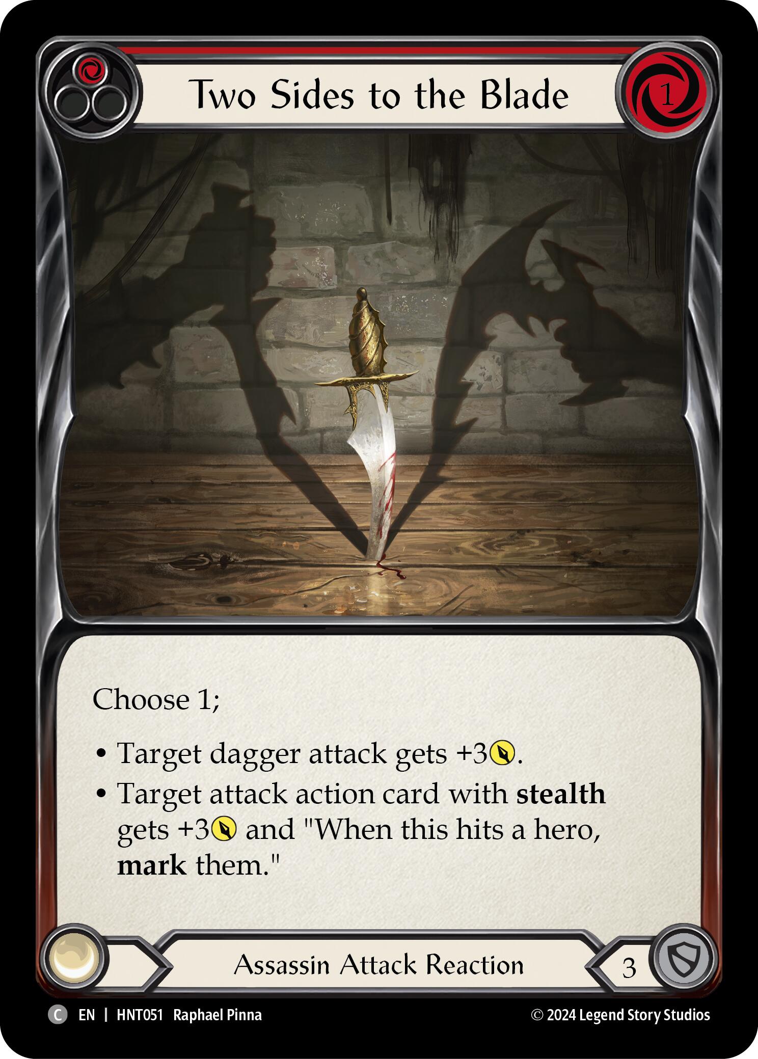 Two Sides to the Blade [HNT051] (The Hunted)  Rainbow Foil | Good Games Adelaide SA