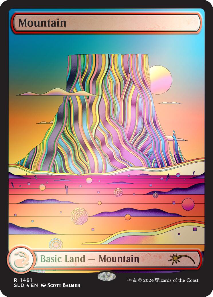Mountain (1481) (Rainbow Foil) [Secret Lair Drop Series] | Good Games Adelaide SA
