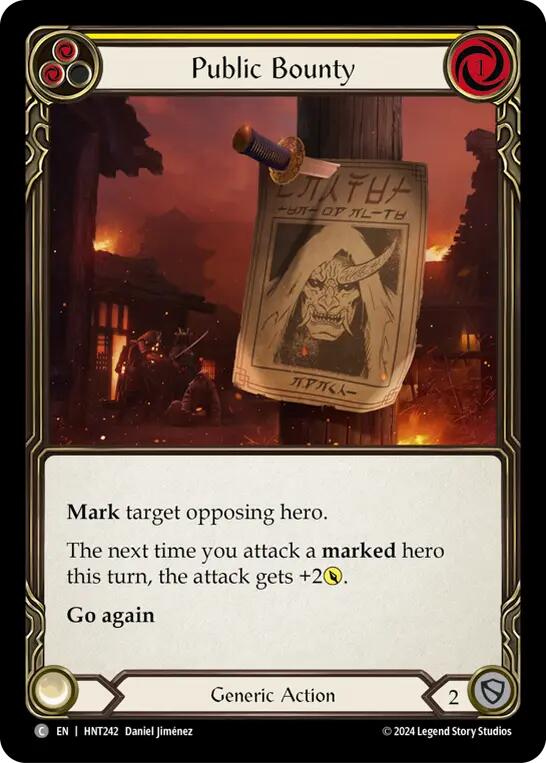 Public Bounty (Yellow) [HNT242] (The Hunted)  Rainbow Foil | Good Games Adelaide SA