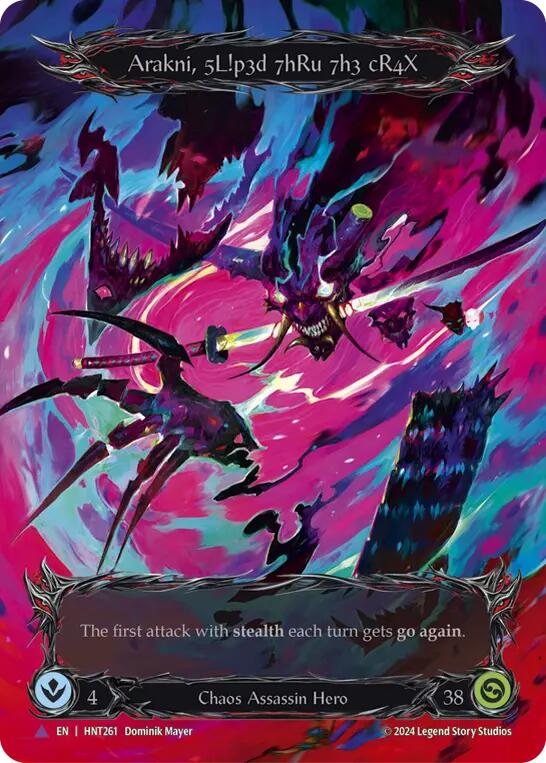 Arakni, 5L!p3d 7hRu 73h cR4X (Marvel) [HNT261] (The Hunted)  Cold Foil | Good Games Adelaide SA