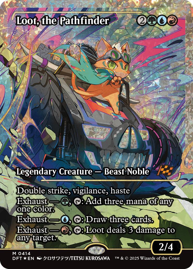 Loot, the Pathfinder (Showcase Fracture Foil) (Japanese) [Aetherdrift] | Good Games Adelaide SA