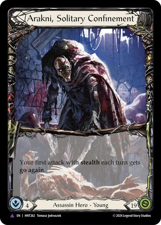 Arakni, Solitary Confinement (Marvel) [HNT262] (The Hunted)  Cold Foil | Good Games Adelaide SA
