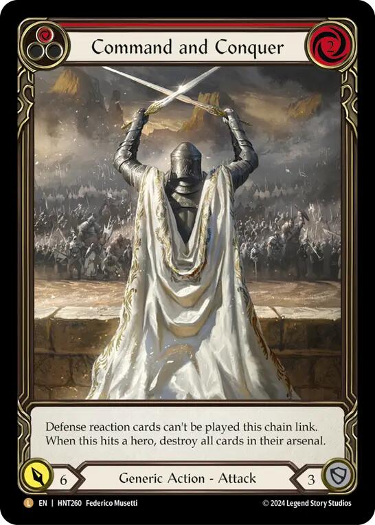 Command and Conquer (Extended Art) [HNT260] (The Hunted)  Rainbow Foil | Good Games Adelaide SA