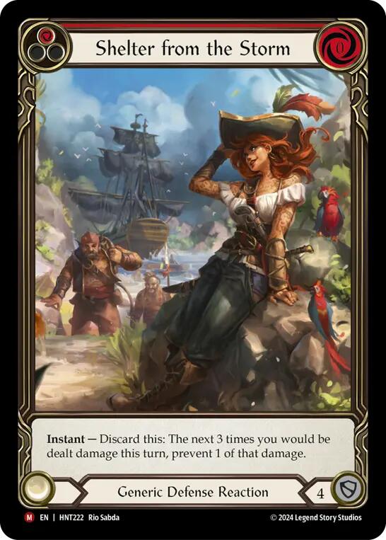 Shelter from the Storm (Extended Art) [HNT222] (The Hunted)  Rainbow Foil | Good Games Adelaide SA