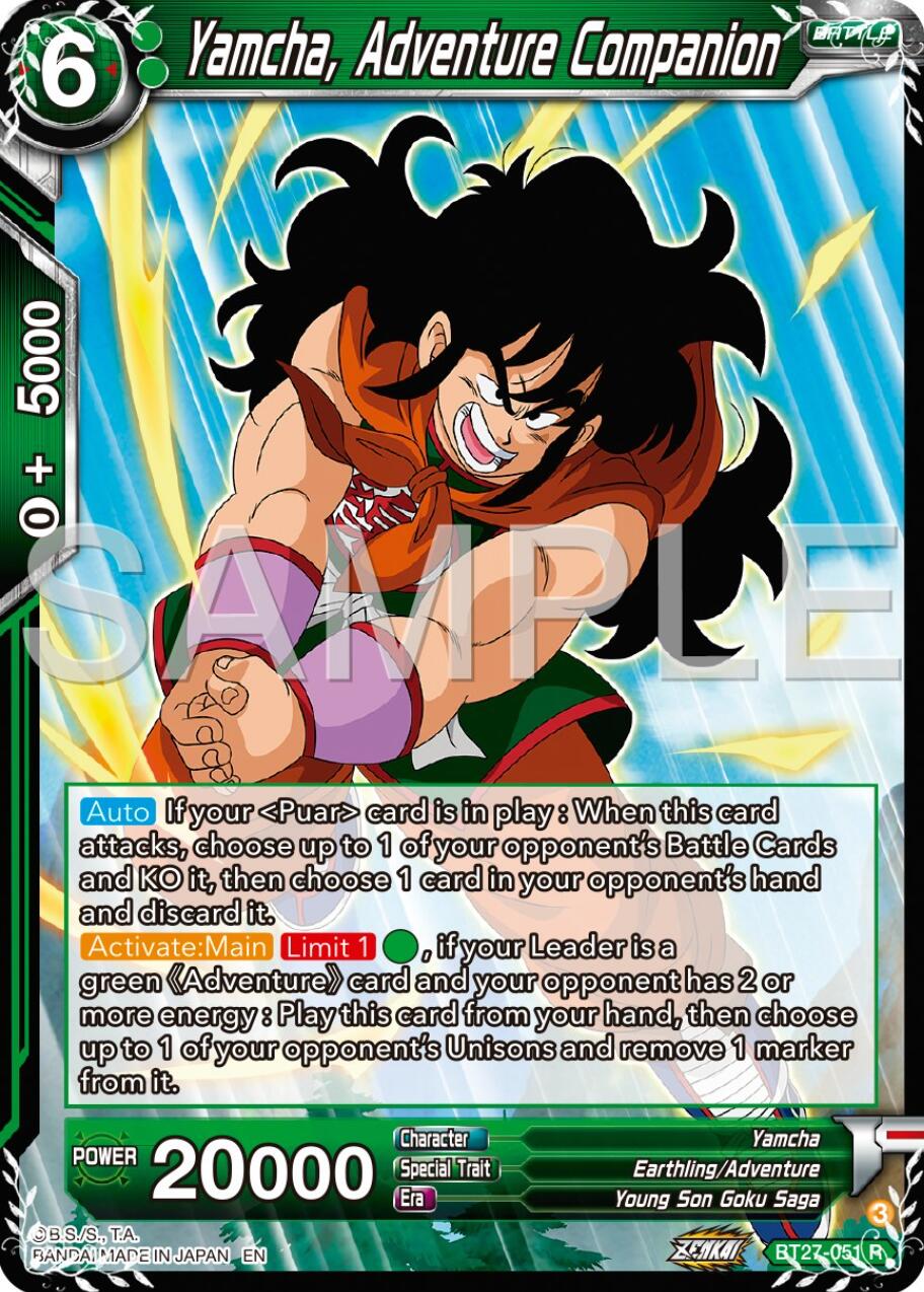 Yamcha, Adventure Companion (BT27-051) [History of Z] | Good Games Adelaide SA